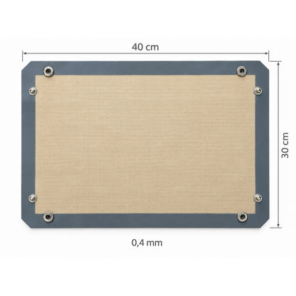 Maße 40 × 30 cm, Stärke 0,4 mm